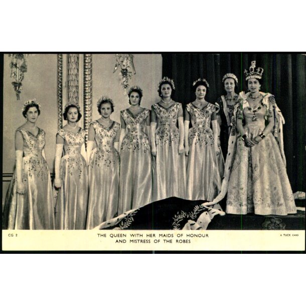 Coronation - Dronning Elizabeth  II  With Maids - Ubrugt