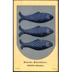 Danske Byvaabner - Rudkbing Byvaaben - Fritz Benzen 52 - Ubrugt