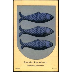 Danske Byvaabner - Rudkbing Byvaaben - Fritz Benzen 52 - Ubrugt