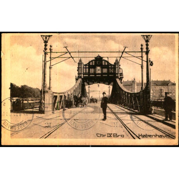K�benhavn - Christian IXs Bro - Dansk Lystryk 737 - Brugt
