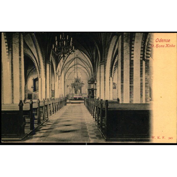 Odense - St. Hans Kirke - W.K.F. 345 - Ubrugt