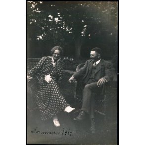 Sommeren 1917 - Dagnar Pedersen -  Fotokort u/n - Ubrugt