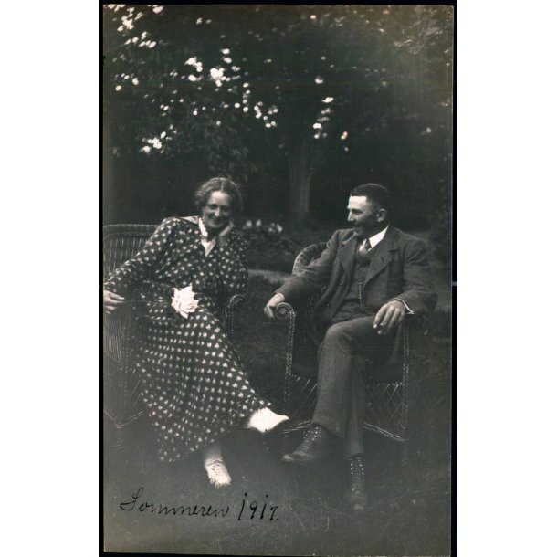 Sommeren 1917 - Dagnar Pedersen -  Fotokort u/n - Ubrugt