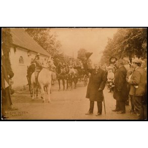 Kong Christian ved Frederikshj - Fotokort Chr. Olsen u/n - Ubrugt - Svagt hjrne !