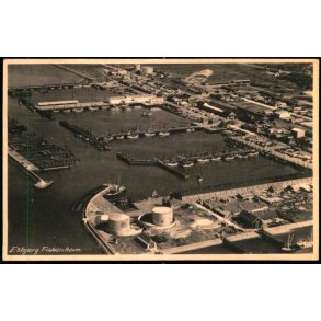 Esbjerg Fiskerihavn - Luftfoto Sylvest Jensen 88494 - Ubrugt