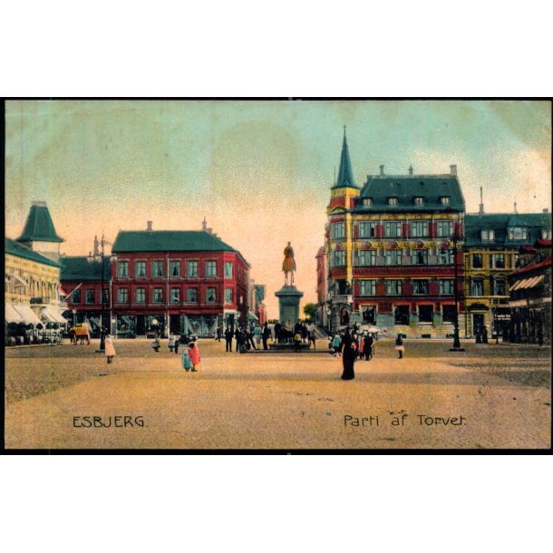 Esbjerg - Parti af Torvet - Stender 6146 - Ubrugt