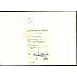 Brev - Retur - Dd - 20 - 10 - 75  -  Brugt