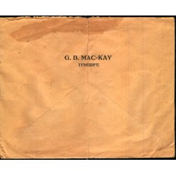 Luftpost - Censurbrev fra Spanien  8 - 4 - 38 - Til Copenhagen