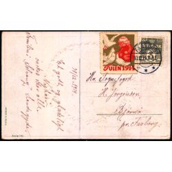 Gldeligt Nytaar - Jul 1914 p bagsiden - Serie 181 - Brugt
