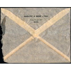 Luftpost Brev fra Mocambique til Danmark - 24 - 3 - 38 - Kuverten revet op !!