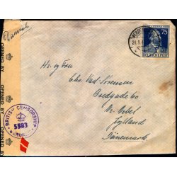  Efterkrigs Censurbrev fra Tyskland  24 - 9 - 47 - Til Nrre-Nebel