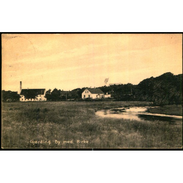 Gj�rding By med Kirke - L.Larsen 26195 - Brugt