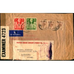 Luftpost - Censurbrev fra England  ? ? - Til Sverige
