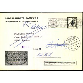 Brev - Retur - Dd - 20 - 10 - 75  -  Brugt