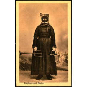 Fan�kone med Maske - J.N. Hansens Bogh. u/n - Ubrugt