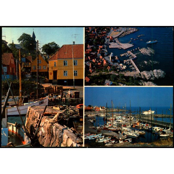 Bornholm - Gudhjem Havn, sprngt ind i klipperne - Gornitzka 102 - Brugt