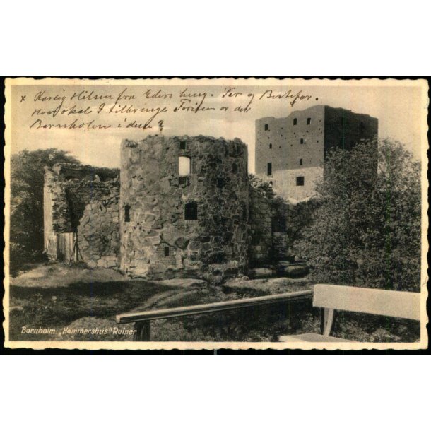 Bornholm - Hammershus Ruiner - Rudolf Olsen 6344 - Brugt