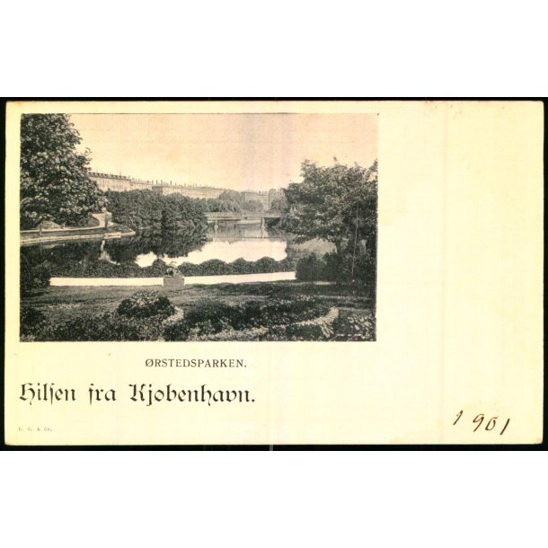 Hilsen fra Kbenhavn - rstedsparken - E.O. &amp; Co. u/n - Ubrugt