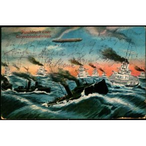 Duchbruch einer Torpedobootdivision - Feldpost 17 - 7 - 16 - Brugt