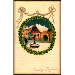 Gldeligt Nytaar - Jul 1914 p bagsiden - Serie 181 - Brugt