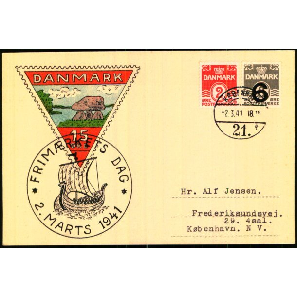 Frimrkets Dag - 2. Marts 1941 - Brugt
