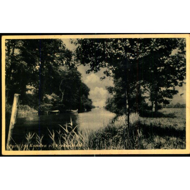 Parti fra Kanalen ved Frederiksdal - Kbm. Bertelsen 15703 - Ubrugt