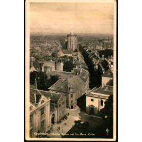 K�benhavn - Runde Taarn set fra Frue Kirke - C 3 - Brugt