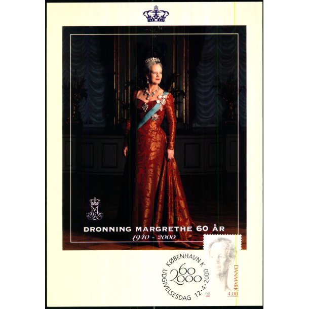 Dronning Margrethe 60 R - u/n - 13 x18 cm. - Brugt