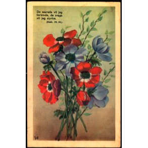 V. Hancke - De saarede ... - Fransk Anemone - Stender Serie 1500 - Ubrugt