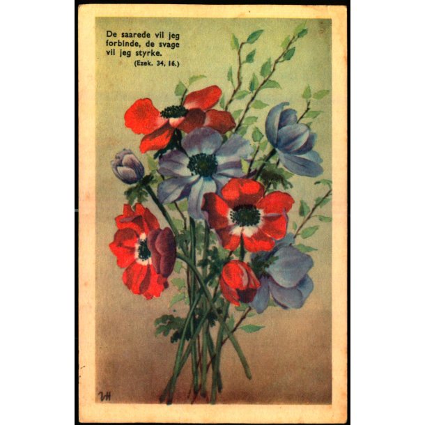 V. Hancke - De saarede ... - Fransk Anemone - Stender Serie 1500 - Ubrugt