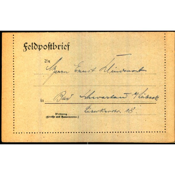 Feldpostbrev - 9 - 11 - 17