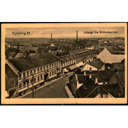 Nyk�bing M. - Udsigt fra Kirketaarnet - Nr. 1018 - Brugt