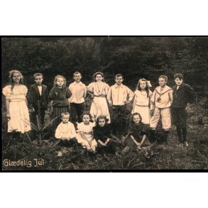 Gldelig Jul - Fotokort Fedder Hansen u/n - Brugt