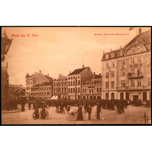 Musik paa St. Torv - Hempelske Bogh. 3807 - Ubrugt