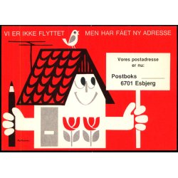 Vi er Flyttet - Postboks 6701 Esbjerg - Helsagskort 219 - Ubrugt