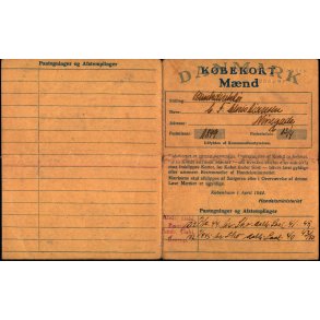 Kbekort - Mnd med Ptegninger - 2 Verdenskrig