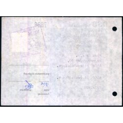 Banepakke DSB - Flgeseddel 2 - 1 - 78 - 1x25 kr. - Stemplet