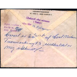 Brev til Riskov 11 - 6- 69 - Retur - Ubekendt - Flyttet - Brugt
