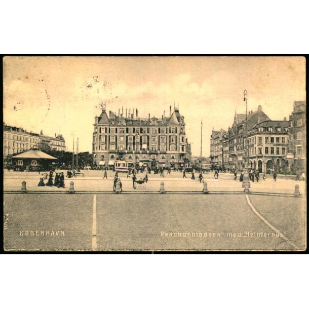 Kbenhavn - Raadhuspladsen med Helmerhus - u/n