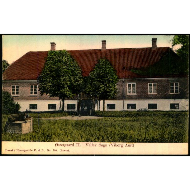 stergaard II - Vellev Sogn (Viborg Amt) - Danske Herregaarde F&B 704 - Ubrugt