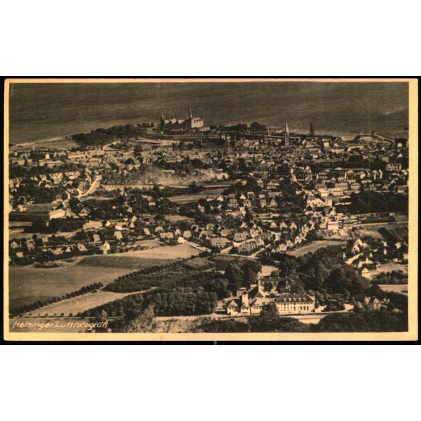 Helsingr - Luftfoto - Banegaardskiosken 246 - Ubrugt 