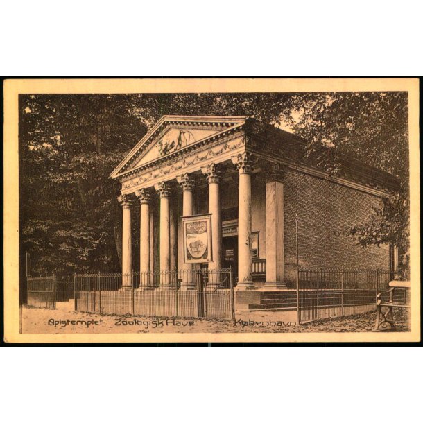 Kbenhavn - Zoologisk Have . - Apistemplet - Dansk Lystryk 734 - Ubrugt