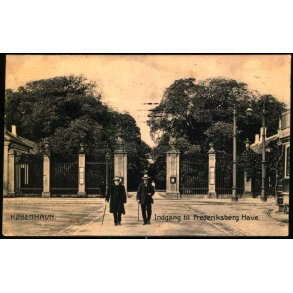 Kbenhavn - Indgang til Frederiksberg Have - Stender 20718 - Brugt