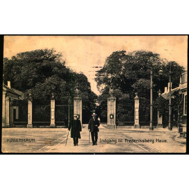 Kbenhavn - Indgang til Frederiksberg Have - Stender 20718 - Brugt