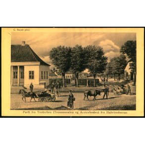 C. Bayer - Parti fra Vesterport (Trommesalen og Acsiceboden) fra Halvtredserne -   A. Vincent 23 - U