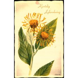 V. Hancke - Hjertelig Lyknskning - Lge -Alant - Stender Serie 400 - Ubrugt