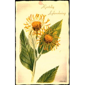 V. Hancke - Hjertelig Lyknskning - Lge -Alant - Stender Serie 400 - Ubrugt