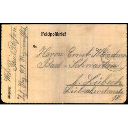 Feldpostbrev - 12 - 4 - 17 - Til Lbeek