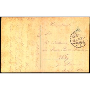 Feldpostkort - Flensburg 19 - 6 - 15 - Forside : Gloria - Viktoria