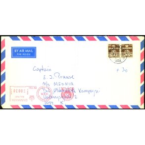 Efterporto - Brev fra Kbenhavn til M/S Melonia 6 - 6 - 1975 - Efterporto  30 re